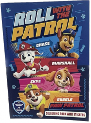Carte A4 pentru colorat si cu stickere cu personaj Paw Patrol 30 pagini Multicolor 