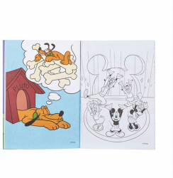 Carte pentru colorat cu personaj Mickey Mouse Fun House cu licenta Disney 20 pagini Multicolor 