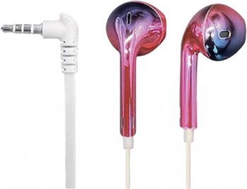 Casti audio metalice cu conector Jack 3.5 mm Pink 