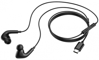 Casti in ear cu microfon si cu conector USB-C model Deep Bass Black 