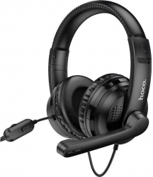 Casti over-ear cu microfon reglabil potrivite pentru gaming 1.2m Negru 