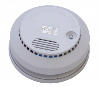 Detector de fum cu alarma sonora 98 db 1 x Baterie 9V F22 inclusa White 