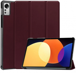 Husa book cover compatibila cu Huawei Pad 5 Pro 12.4 piele ecologica Caramiziu 