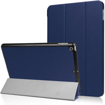 Husa book cover compatibila cu iPad 10.2 inch 2019 - 2021 pliabila din piele ecologica Dark blue