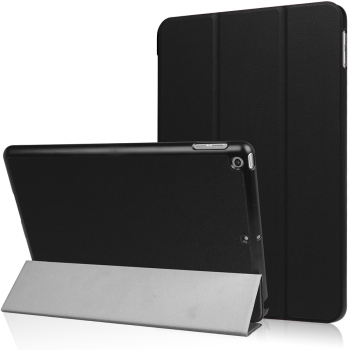 Husa book cover compatibila cu iPad Pro 12.9 inch 2021 pliabila din piele Black 