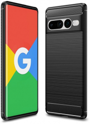 Husa compatibila cu Google Pixel 7 Pro Carbon Design Black 