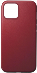 Husa compatibila cu iPhone 12 Pro Max material piele ecologica Premium Rosu inchis 
