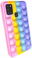 Husa compatibila cu Samsung Galaxy A20e silicon model Pop-it Multicolor 