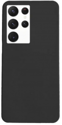 Husa compatibila cu Samsung Galaxy S23 Ultra bumper slim din silicon soft Black 