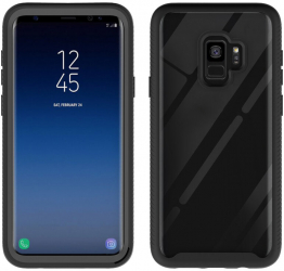 Husa compatibila cu Samsung Galaxy S9 Design Bumper Defense 360 and deg Black 