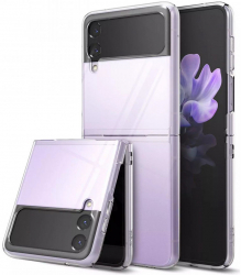 Husa compatibila cu Samsung Galaxy Z Flip 4 slim design din policarbonat Transparent 