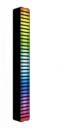 Lampa RGB cu 30 leduri si sincronizare muzicala 16 culori mutiple moduri de iluminare Multicolor 