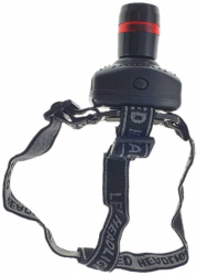 Lanterna frontala pentru cap cu unghi si lumina reglabila Vega EOT002 LED 1W 60 lumeni Negru 