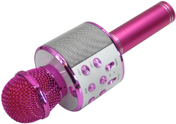 Microfon karaoke cu efecte sonore model pentru copii Pink 