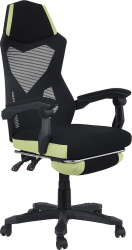 Scaun de birou joc negru verde JORIK 