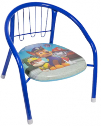 Scaunel metalic pentru copii cu personaj Paw Patrol 36x35x34 cm Albastru 