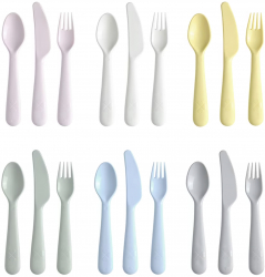 Set de 18 tacamuri reutilizabile BPA free din plastic Multicolor 