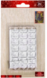 Set de clipsuri autocolante din plastic pentru organizare cabluri diametru de pana la 7 mm plastic Transparent 