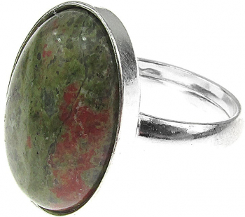 Inel argint reglabil cu unakit natural 18x13 MM