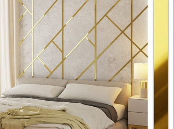 Platbanda inox auriu lucios 270 x 20 x 0 06 cm 