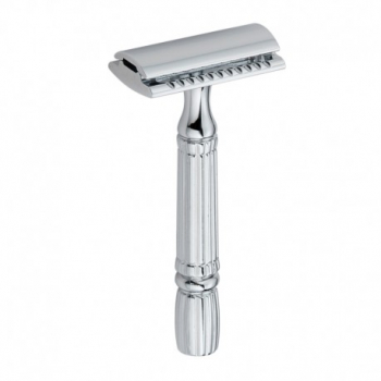 Aparat de ras Classic Safety Razor Techstar and reg SR8 Aliaj de Zinc Cu Lame De Rezerva Reutilizabil Ecologic