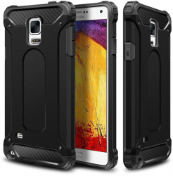 Husa de protectie compatibila cu Samsung Galaxy Note 4 N910 PC Negru 
