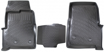 Set covorase auto din cauciuc tip tavita pentru Ford Transit Custom Fata 2012- 