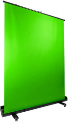 Ecran verde Streamplify cu lift hidraulic 1.5 x 2m Panza Oxford rezistenta la apa Suport din aluminiu Roti