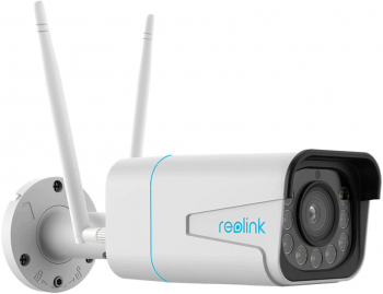 Camera supraveghere IP WiFi Reolink RLC-511WA 5 MP IR 30 m 2.7-13.5 mm 5x slot card detectie oameni/vehicule microfon difuzor 