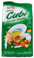 Napolitane Balconi Cubi cu Umplutura de Alune 250 g - CBA85008186 