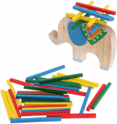 Joc educativ de echilibru Model elefant Lemn Multicolor 41 piese 