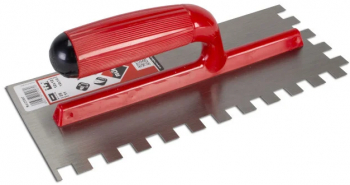 Gletiera dintata cu maner plastic 28cm 12mm - RUBI-25907 