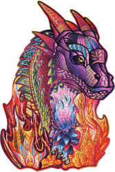 Puzzle 2D Colorat Dragon Wood Trick 184 piese 