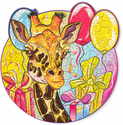 Puzzle 2D Colorat Graceful Giraffe Wood Trick 110 piese 