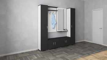Set Hol haaus Como V3 Alb/Antracit L 200 cm 