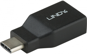 Adaptor LINDY 1x USB 3.2 tip C Male - 1x USB 3.2 tip A Female negru 