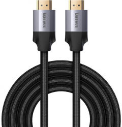 Cablu video Baseus Enjoyment HDMI Male - HDMI Male v2.0 3m negru-gri 