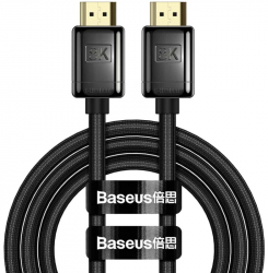 Cablu video Baseus HD 8K HDMI Male - HDMI Male v2.1 2m negru 