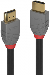 Cablu video LINDY Anthra HDMI Male - HDMI Male v1.4 20m negru-gri 