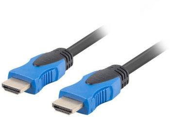 Cablu video Lanberg HDMI Male - HDMI Male v2.0 15m negru-albastru 
