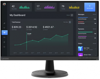 Monitor LED Lenovo D24-45 23.8 inch Full HD VA 4ms 75Hz FreeSync 