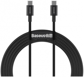 Cablu de date / adaptor Baseus Superior CATYS-C01 USB-C Male la USB-C Male 2 m Black 