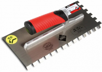 Gletiera dintata MRA 45° cu maner Rubiflex 28cm 10mm - RUBI-75948 