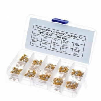 Kit 300 condensatori ceramici 10 valori 