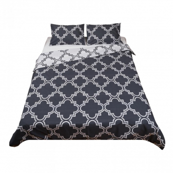 Lenjerie de pat dublu 4 piese bumbac 100 132 TC model Avi multicolor 