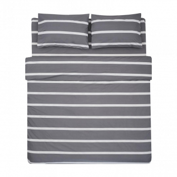 Lenjerie de pat dublu 4 piese bumbac 100 132 TC model Pax multicolor 