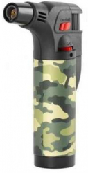 Bricheta/arzator pe gaz reincarcabila aprindere piezo model camuflaj 7.5x4.5x12 cm Strend Pro 