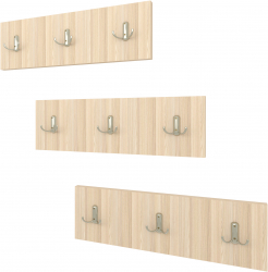 Set 3 Cuierase Drepte haaus Jinx Stejar Ferrara 50 x 15 cm 