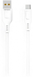 Cablu Incarcare Rapida si Transmitere Date USB/Micro Usb 2 4A 1 Metru Vdenmenv D01V Alb 