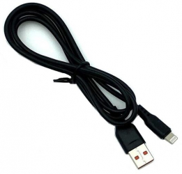Cablu Silicon Incarcare Rapida si Transmitere Date Compatibil cu Apple iPhone Apple iPad 2 4A 1 Metru Vdenmenv D42L Negru 